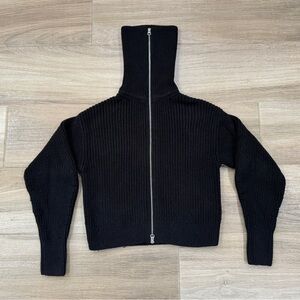 Everlane Mock Neck Cropped Sweater